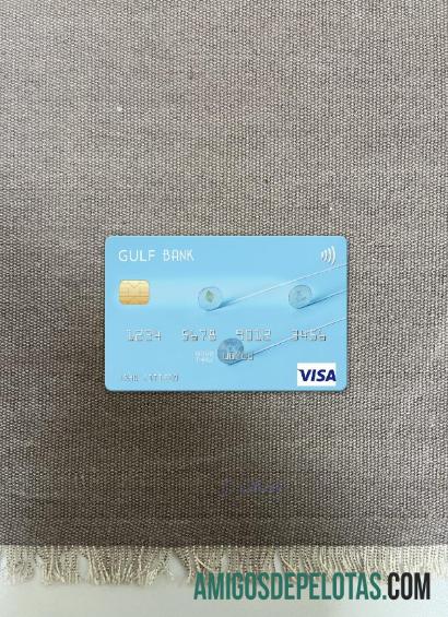 Argélia Gulf Bank Visa Card Photolook Front baixar para verificação